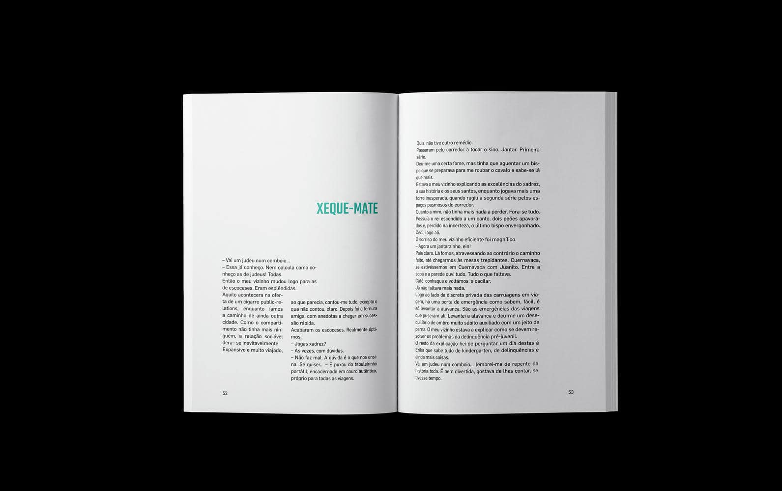 Editorial design spread