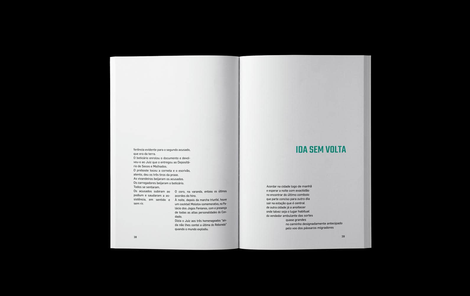 Editorial design spread