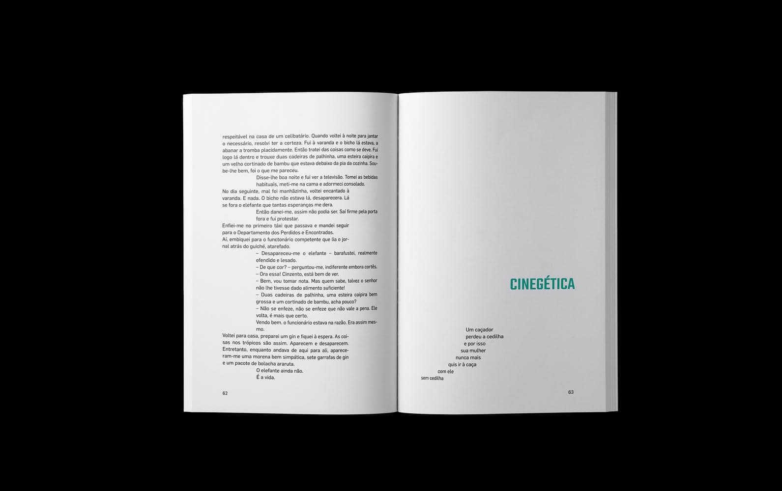 Editorial design spread